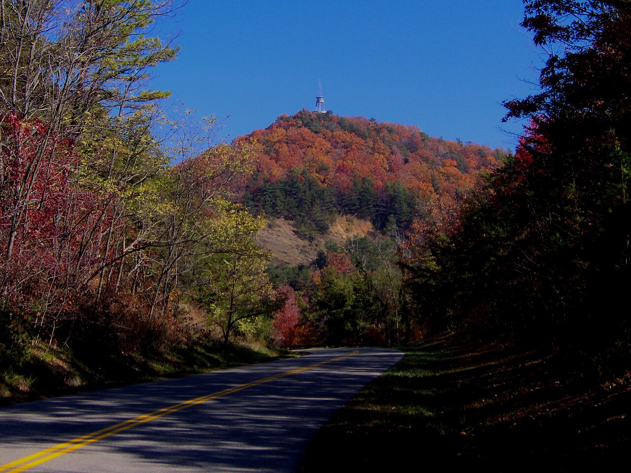 Mountain road near Look Rock area